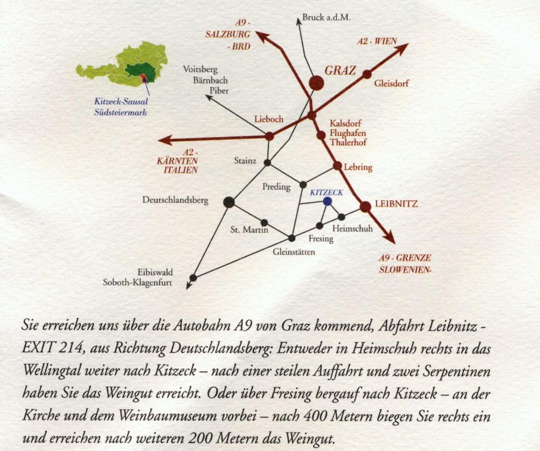 Weingut Albert, Familie Cramer Kitzeck im Sausal Zewnętrze zdjęcie